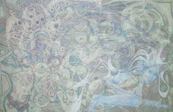Sylph 2...
23″ x 35″...
Graphite, Ink, Pastel, Eraser, Colored Pencil
